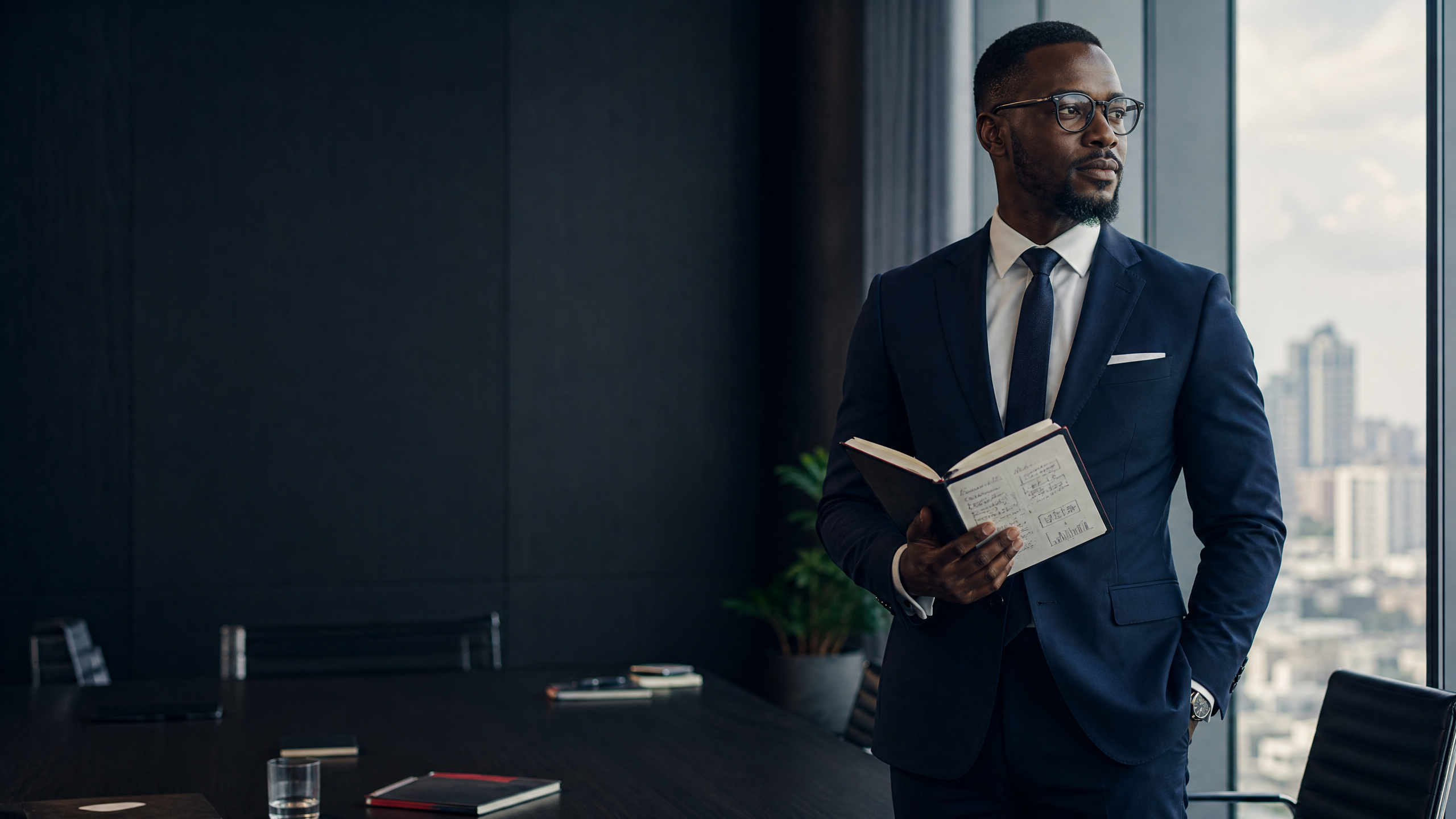 Marketing practitioner in a boardroom